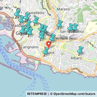 Mappa Via 8, 16129 Genova GE, Italia (1.07222)