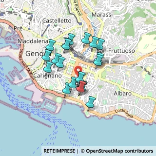 Mappa Genova, 16129 Genova GE, Italia (0.703)