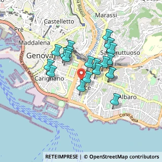Mappa Genova, 16129 Genova GE, Italia (0.7085)