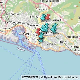 Mappa Via 8, 16129 Genova GE, Italia (1.1)
