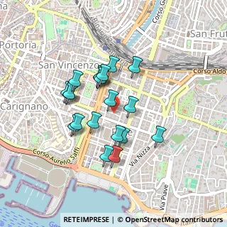 Mappa Via 8, 16129 Genova GE, Italia (0.3685)