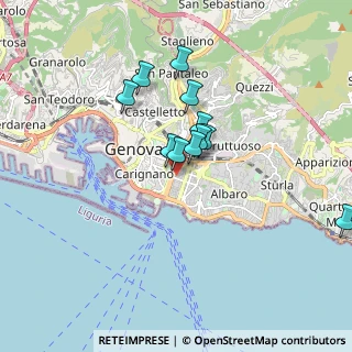 Mappa Via Cipro, 16129 Genova GE, Italia (1.41182)