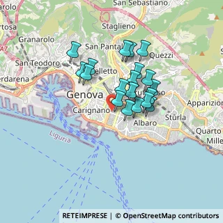 Mappa Via Cipro, 16129 Genova GE, Italia (1.315)