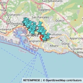 Mappa Via Cipro 42-44-46 RR, 16129 Genova GE, Italia (1.471)