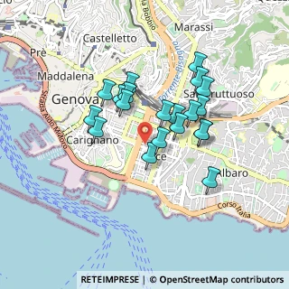 Mappa Via Cipro 42-44-46 RR, 16129 Genova GE, Italia (0.7265)