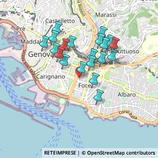 Mappa Via Marcello Staglieno, 16121 Genova GE, Italia (0.839)