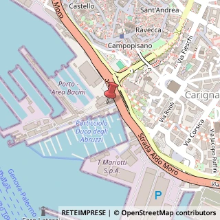 Mappa Via Molo Giano, 364, 16128 Genova, Genova (Liguria)