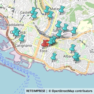 Mappa Via Carlo pisacane 17a cancello, 16129 Genova GE, Italia (1.056)
