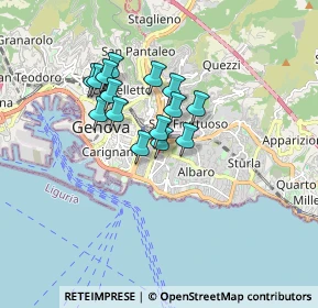 Mappa Via Giuseppe Casaregis, 16100 Genova GE, Italia (1.27733)