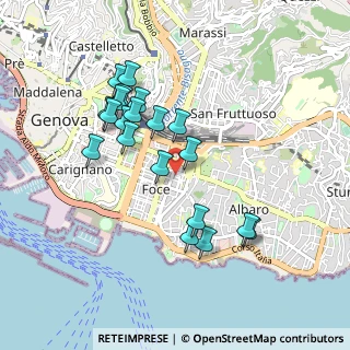 Mappa Piazza Scio, 16129 Genova GE, Italia (0.8745)