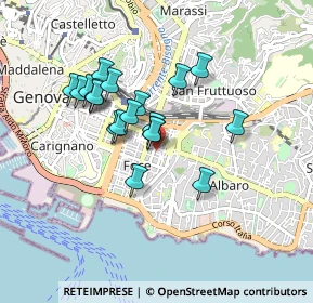 Mappa Via Giuseppe Casaregis, 16100 Genova GE, Italia (0.734)