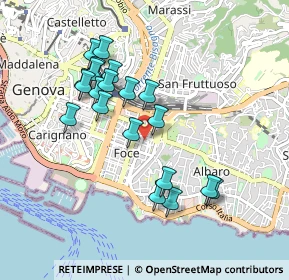 Mappa Via Giuseppe Casaregis, 16100 Genova GE, Italia (0.8745)