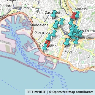 Mappa Via Corsica, 16128 Genova GE, Italia (1.08)