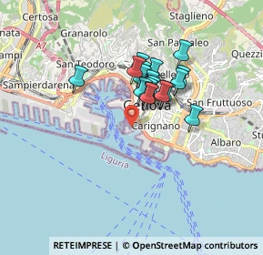 Mappa Via Al Molo Giano, 16123 Genova GE, Italia (1.21333)
