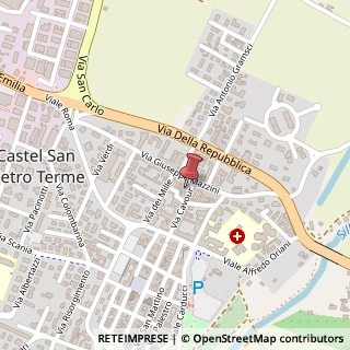 Mappa Via Camillo Benso Conte di Cavour, 13, 40024 Castel San Pietro Terme, Bologna (Emilia Romagna)