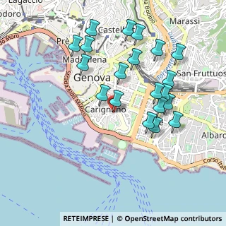 Mappa Via delle Bernardine, 16128 Genova GE, Italia (0.9855)