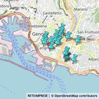 Mappa Via delle Bernardine, 16128 Genova GE, Italia (0.6185)