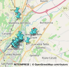 Mappa Via Castelletto Stura, 12100 Cuneo CN, Italia (2.3025)