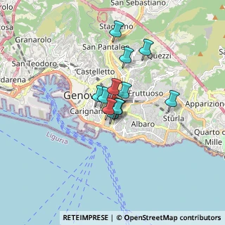 Mappa , 16129 Genova GE, Italia (1.03833)