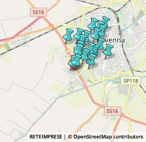 Mappa Via Fiume Montone Abbandonata, 48124 Ravenna RA, Italia (1.32737)