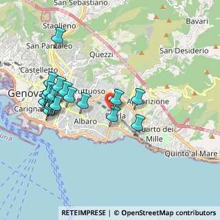 Mappa Via Guglielmo Batt, 16146 Genova GE, Italia (2.03737)
