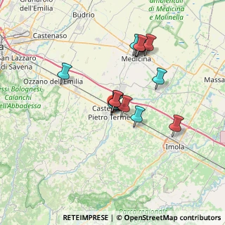 Mappa Via Eugenio Curiel, 40024 Castel San Pietro Terme BO, Italia (5.75786)