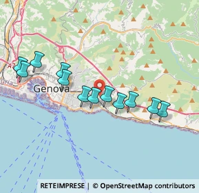 Mappa Via Isonzo, 16147 Genova GE, Italia (3.595)