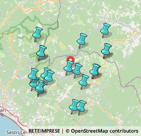 Mappa Via Cà del Bravo, 19028 Varese ligure SP, Italia (7.4945)