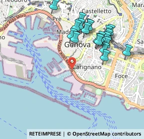 Mappa Corso Maurizio Quadrio, 16123 Genova GE, Italia (1.0245)