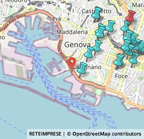 Mappa Corso Maurizio Quadrio, 16123 Genova GE, Italia (1.3615)