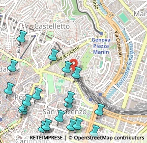 Mappa Via Gropallo, 16122 Genova GE, Italia (0.7315)