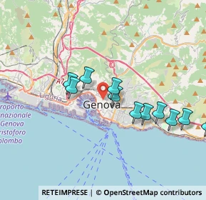 Mappa Piazza delle Fontane Marose, 16123 Genova GE, Italia (4.08333)