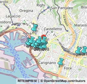 Mappa Piazza delle Fontane Marose, 16123 Genova GE, Italia (0.73188)