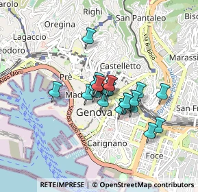 Mappa Piazza delle Fontane Marose, 16123 Genova GE, Italia (0.5775)