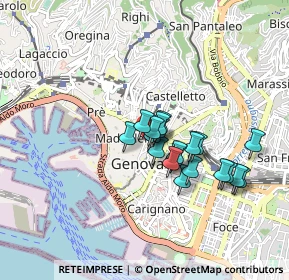 Mappa Piazza delle Fontane Marose, 16123 Genova GE, Italia (0.663)