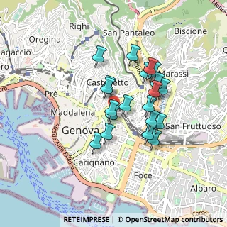 Mappa Via S. Bartolomeo degli Armeni, 16122 Genova GE, Italia (0.7005)