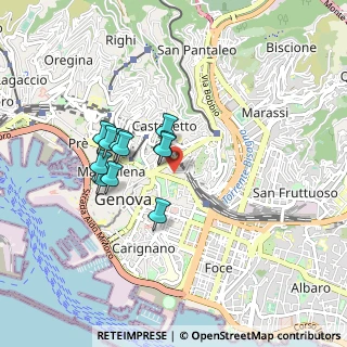 Mappa Via S. Bartolomeo degli Armeni, 16122 Genova GE, Italia (0.71091)