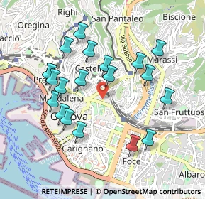 Mappa Via S. Bartolomeo degli Armeni, 16122 Genova GE, Italia (0.9425)