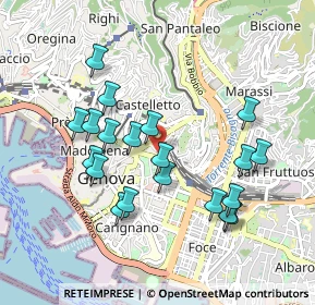 Mappa Via S. Bartolomeo degli Armeni, 16122 Genova GE, Italia (0.9165)
