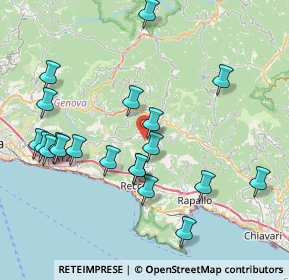 Mappa 16036 Uscio GE, Italia (8.708)