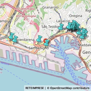 Mappa A7 Milano - Genova, 16149 Genova GE, Italia (1.3595)