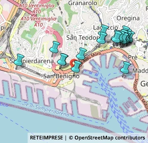Mappa Via Milano, 16126 Genova GE, Italia (1.1075)