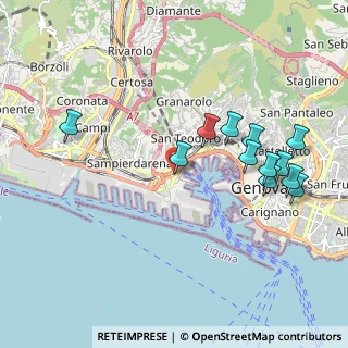 Mappa A7 Milano - Genova, 16149 Genova GE, Italia (2.08417)