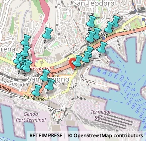 Mappa Via Milano, 16126 Genova GE, Italia (0.534)