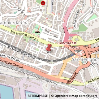 Mappa Via Cassini Gia, 12/f/r, 16149 Genova, Genova (Liguria)
