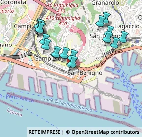 Mappa Via Spinola di San Pietro, 16149 Genova GE, Italia (0.961)