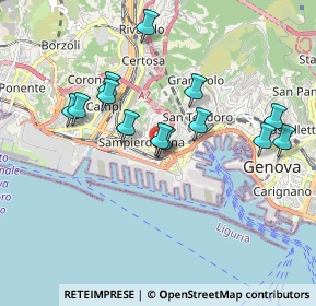 Mappa Via degli Arditi, 16149 Genova GE, Italia (1.74077)