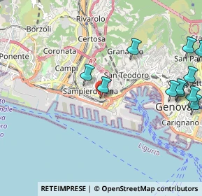 Mappa Via Privata Chiesa delle Grazie, 16149 Genova GE, Italia (2.79583)