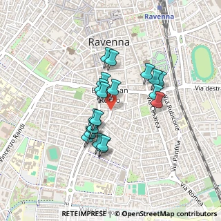 Mappa Via Castel San Pietro, 48121 Ravenna RA, Italia (0.356)