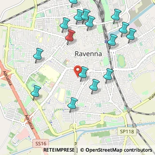 Mappa Via Podgora, 48121 Ravenna RA, Italia (1.26063)